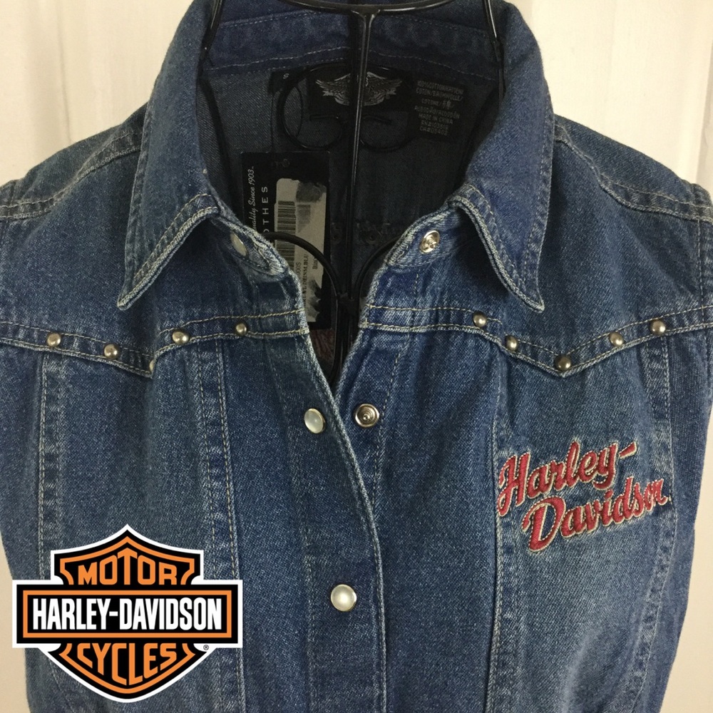 HARLEY DAVIDSON DENIM SHIRT - NEW